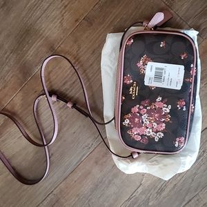 Brand new coach floral crossbody purse